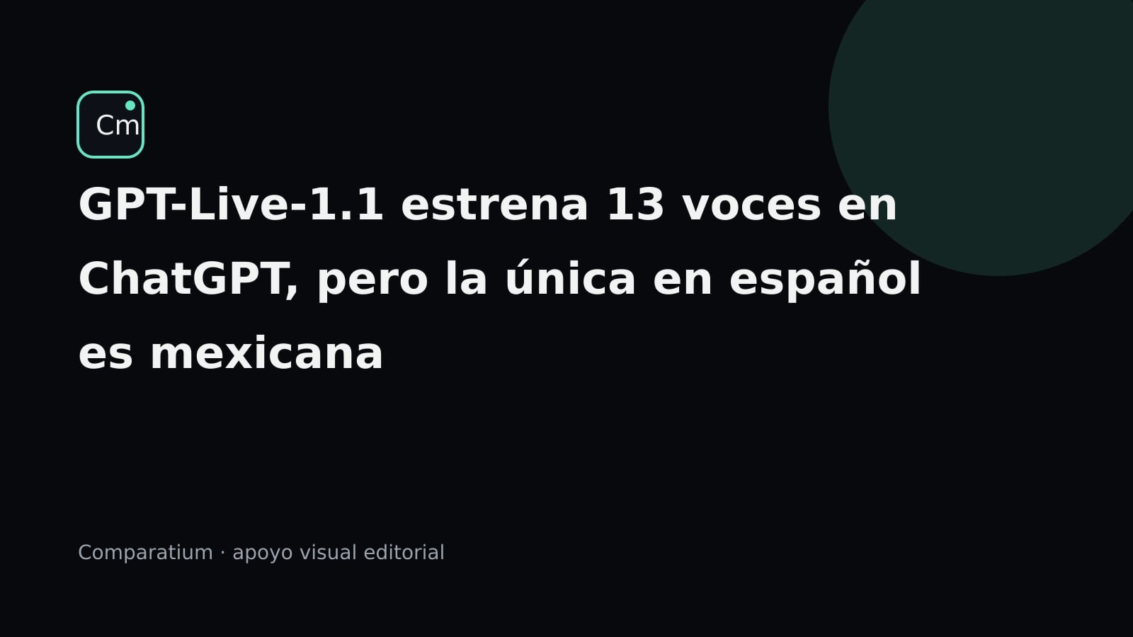 Ilustración editorial con el titular del artículo sobre fondo oscuro de Comparatium